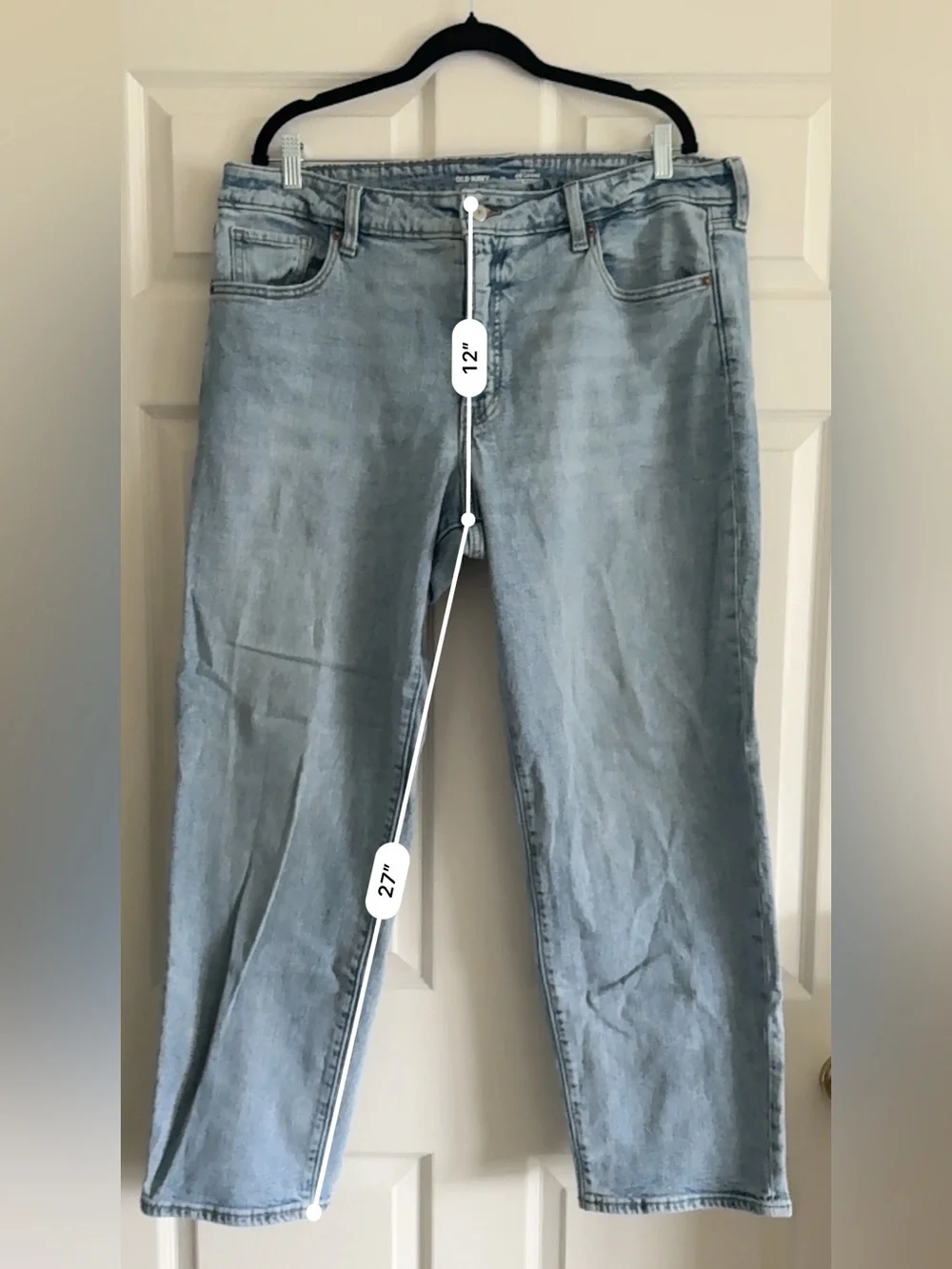High-Rise OG Loose Jeans in Bright Light Wash | Old Navy, Size 18